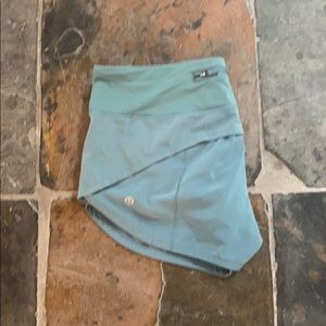 EUC tidewater teal lululemon speed up shorts 2.5”
